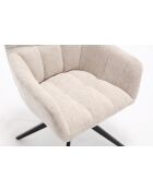 Lot de 2 fauteuils New lars beiges - 61x90x66 cm