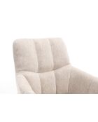 Lot de 2 fauteuils New lars beiges - 61x90x66 cm