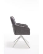Lot de 2 fauteuils New lars gris clair - 61x90x66 cm