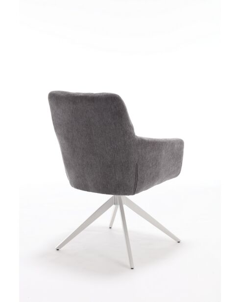 Lot de 2 fauteuils New lars gris clair - 61x90x66 cm
