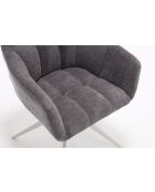 Lot de 2 fauteuils New lars gris clair - 61x90x66 cm