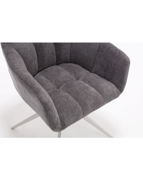 Lot de 2 fauteuils New lars gris clair - 61x90x66 cm