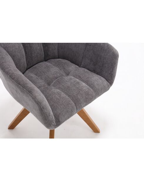 Lot de 2 fauteuils New lars gris clair - 61x90x66 cm