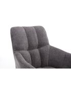 Lot de 2 fauteuils New lars gris clair - 61x90x66 cm
