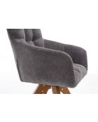 Lot de 2 fauteuils New lars gris clair - 61x90x66 cm
