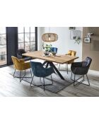 Table chêne massif huilé naturelle - 180x77x95 cm