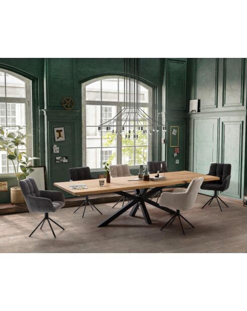 Table chêne massif huilé naturelle - 300x77x110 cm