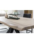 Table chêne massif blanche - 160x77x90 cm