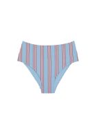Braguita de bikini de cintura alta a rayas azules Comporta
