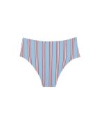 Braguita de bikini de cintura alta a rayas azules Comporta