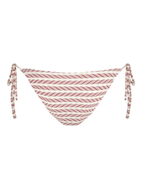 Slip bikini classico Panamera con fiocco bianco