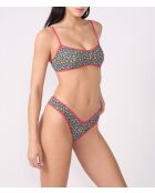 Mehrfarbige brasilianische Bade-Bikinihose Poesia