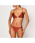 Strap Swim Triangel-BH aus rotem Backstein ohne Bügel und ohne Schale