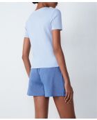 T-shirt Salva celeste