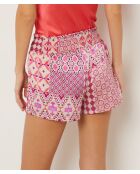 Blaugrüne bedruckte Shorts Delly