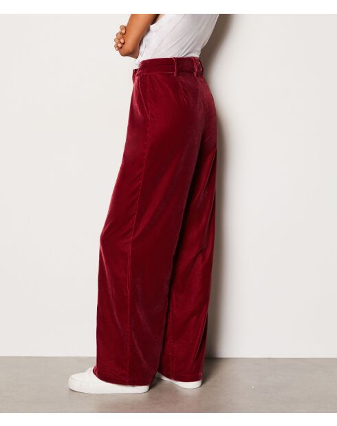 Merida bordeauxrode broek