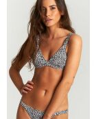 Haut de Bikini noir et blanc