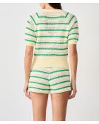 Mehrfarbige Genia-Strickjacke