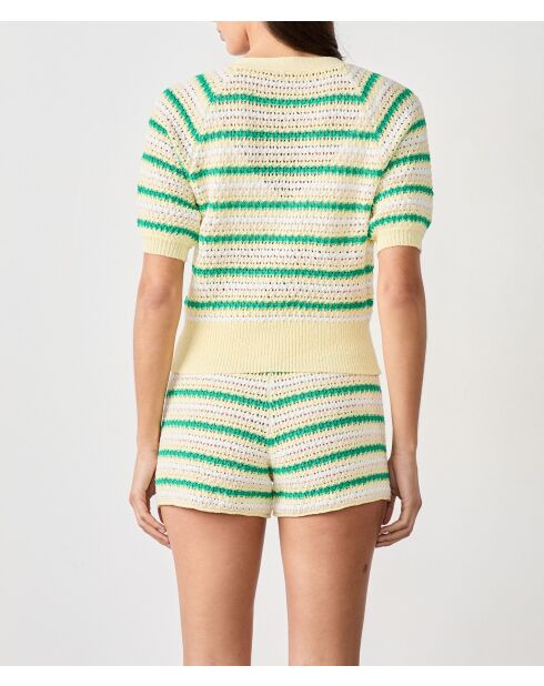 Mehrfarbige Genia-Strickjacke