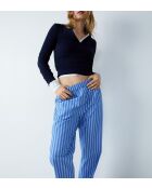 Blaue Schneeflockenhose