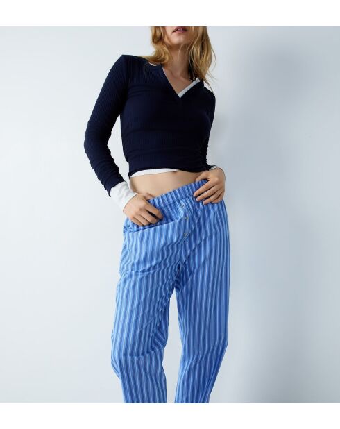 Pantalon Flocon bleu
