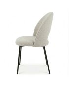 Lot de 2 chaises Alex gris clair - 49x83x53 cm
