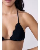Azalea schwarzer Triangel-BH ohne Bügel und ohne Schale
