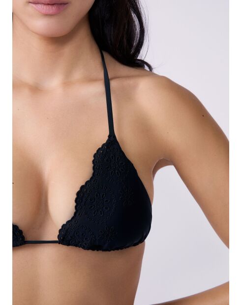 Zwarte triangelbeha Azalea zonder beugel en zonder schelp