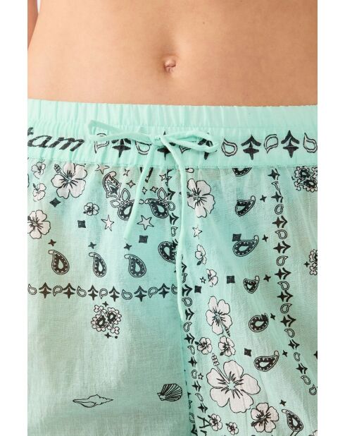 Arizonalove korte broek met groene achtergrondprint