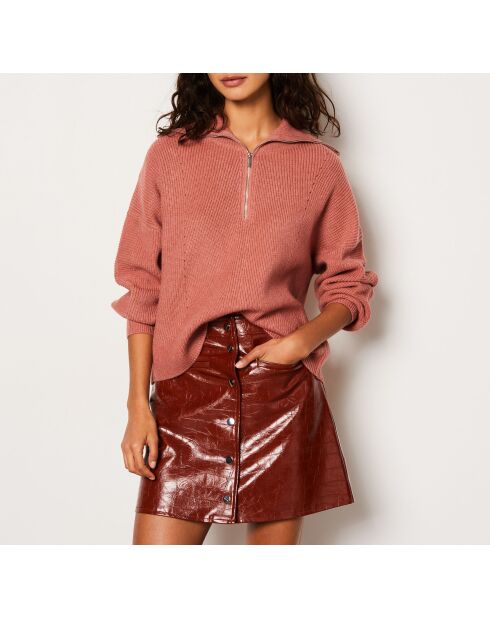 Franceska blozende trui met ritssluiting