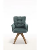 Lot de 2 fauteuils Saint Tropez verts - 60x92x67 cm