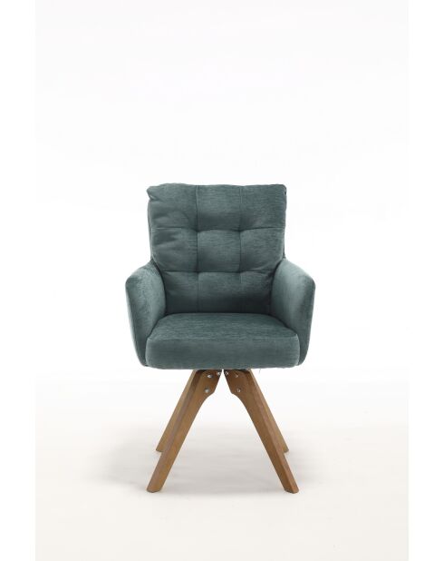 Lot de 2 fauteuils Saint Tropez verts - 60x92x67 cm