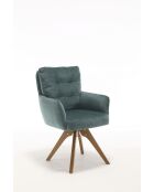 Lot de 2 fauteuils Saint Tropez verts - 60x92x67 cm