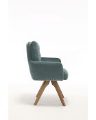 Lot de 2 fauteuils Saint Tropez verts - 60x92x67 cm