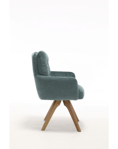Lot de 2 fauteuils Saint Tropez verts - 60x92x67 cm