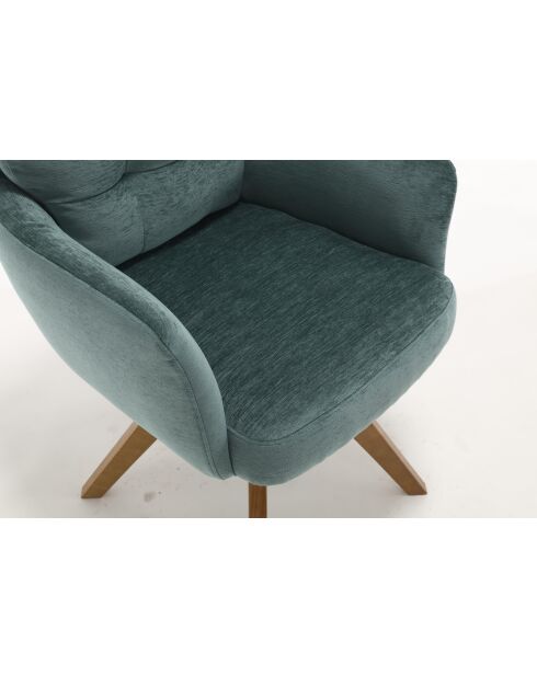Lot de 2 fauteuils Saint Tropez verts - 60x92x67 cm