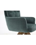 Lot de 2 fauteuils Saint Tropez verts - 60x92x67 cm