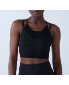 Sujetador negro con aros Eclipses