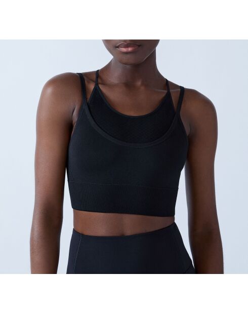 Sujetador negro con aros Eclipses