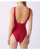 Amor rood 1-delig badpak zonder beugel