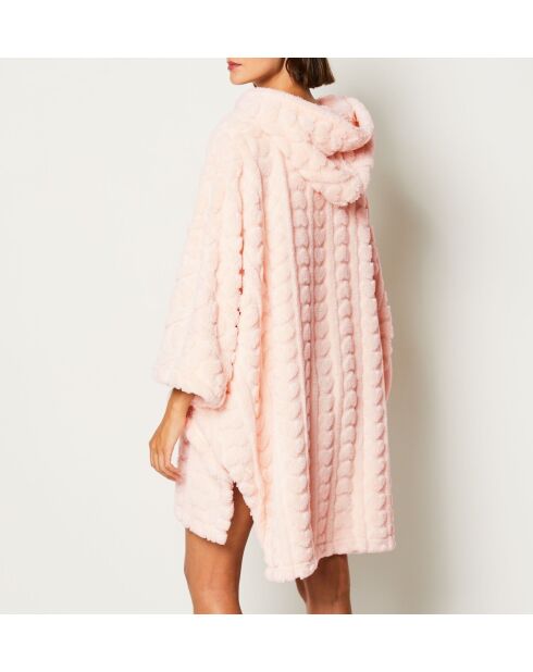 Poncho en polvo rosa Marka