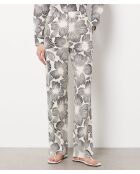 Pantaloni Ariane neri e bianchi stampati