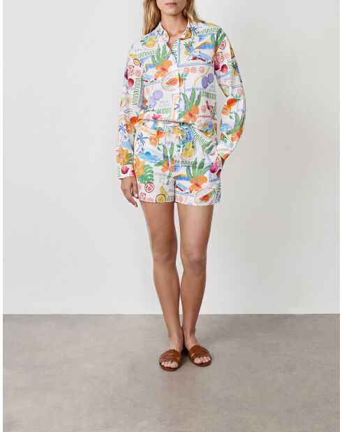 Tony Shirt mit mehrfarbigem Aufdruck