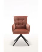 Lot de 2 fauteuils Saint Tropez rouille - 60x92x67 cm