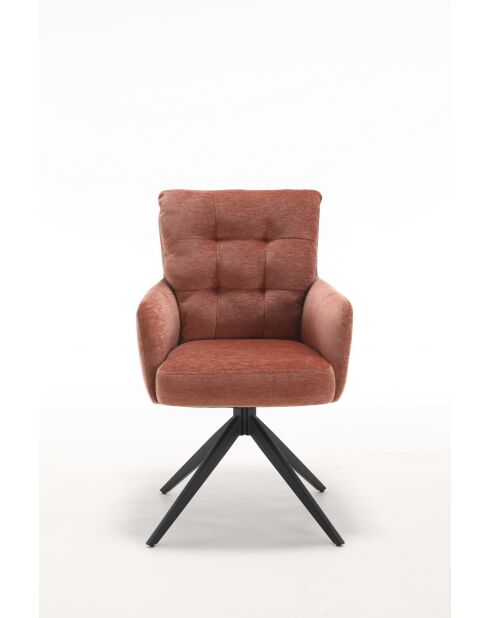 Lot de 2 fauteuils Saint Tropez rouille - 60x92x67 cm