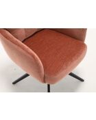 Lot de 2 fauteuils Saint Tropez rouille - 60x92x67 cm