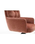 Lot de 2 fauteuils Saint Tropez rouille - 60x92x67 cm