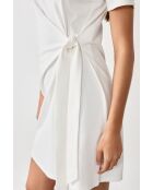 Kurzes ecrufarbenes Kleid Gulzy