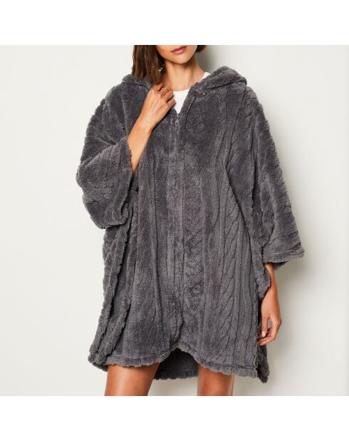 Poncho gris Mariany