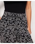 Idyle-broek gedrukt op een zwarte achtergrond